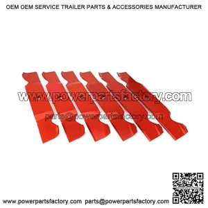 Set of 6, 187254 532187254 Blades for 54" Deck, Craftsman, Poulan, Husqvarna