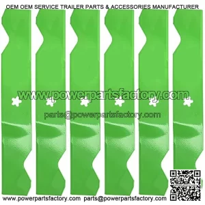 LawnRAZOR Mower Blade 54 inch Deck for AYP Husqvarna RZ54i YTH2454 187254 187256 532187254 532187256 (Medium Lift) 6 Pack