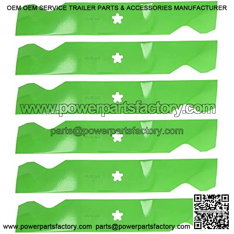 LawnRAZOR Mower Blade 54 inch Deck for AYP Husqvarna RZ54i YTH2454 187254 187256 532187254 532187256 (Medium Lift) 6 Pack - Image 2
