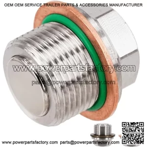 1 Pc M22x1.5 Stainless Steel Magnetic Engine Oil Drain Plug Fit for John Deere Gator, KTM Duke Adventure Supermoto, Ducati, Rolls-Royce, Replace DP027, M806544, 6004178