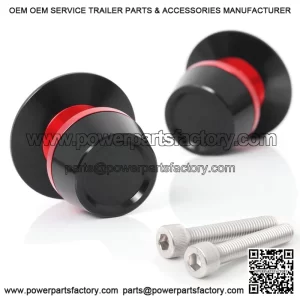 8mm Red Swingarm Spools Screws for Kawasaki Z650 2017-2023