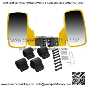NICHE Yellow Side View Mirror Set for John Deere Gator HPX XUV 550 560 590 835 (For: John Deere Gator CS)