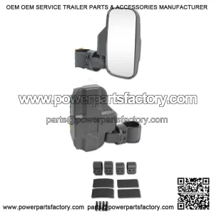 UTV Rear View Mirrors 1.75"- 2" Roll Bar For John Deere Gator CS CX HPX RSX 850i (For: John Deere Gator CS)