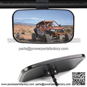 Center Mirror for Universal UTV Off Road Large Adjustrable Wide Rear Clear View (For: John Deere Gator CS)