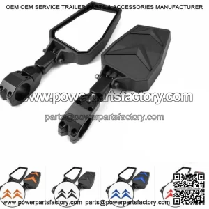 1.75''-2" UTV Side Mirrors Foldable Adjustable for Polaris RZR S 800 900 XP 1000 (For: John Deere Gator CS)