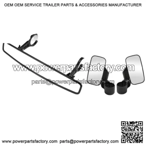 For John Deere Gator RSX XUV HPX TS Roll Cage Clamp Side Rear View Mirror Set (For: John Deere Gator CS)