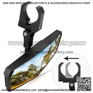 UTV Rear Center View Mirror For 1.65"-2" Polaris RZR 900 1000 Can Am Maverick X3 (For: John Deere Gator CS)