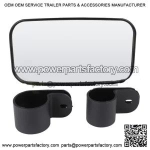 Rear Side View Mirror 1.5" 1.75" 2" Clamp For Polaris Ranger 400 Yamaha UTV ATV (For: John Deere Gator CS)