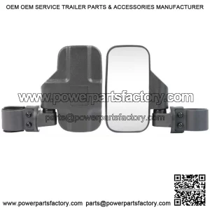 UTV 1.75"-2" Rearview Side Mirrors For John Deere Gator EFI 25I 825I 860I 855D (For: John Deere Gator CS)