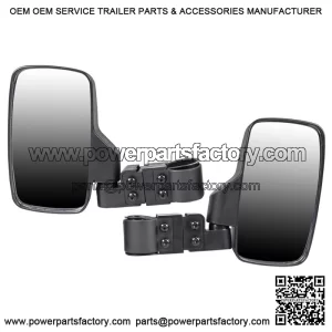 Side View Mirror Set for John Deere Gator HPX XUV 550 560 590 835 Black (For: John Deere Gator HPX HPX815E)