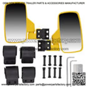 Side View Mirror Set for John Deere Gator HPX XUV 550 560 590 835 Yellow (For: John Deere Gator HPX HPX815E)