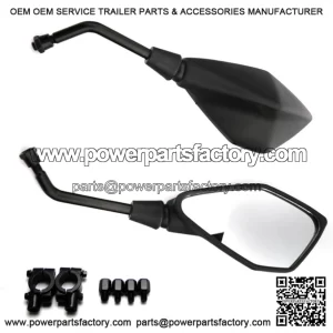 Black mirrors with mounting kit (LU8148)