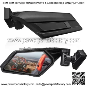 360?? Adjustable Side Mirrors for Can-Am Maverick X3 Turbo MAX (2017-2025) ?C UTV Rear View Upgrade