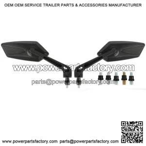 Kawasaki Z125 Z250 Z400 Z650 Z1000 Z900 Motorcycle Rear View Side Mirrors Pair Set