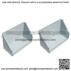 (2) New Battery Boxes fits Oliver 1550 1600 1650 White 2-62 2-70 108016A