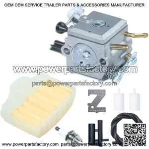 503281801 Carburetor with 575269103 Air Filter Assembly for Husqvarna 362 365 371 372 Chainsaw Replaces Husqvarna 5032818-01 5032832-03 503281801 503283203 Hd-12B