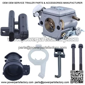 Carburetor Intake Manifold Kit For Husqvarna 362 365 371 372 372XP For Chainsaw Part, Carburetor, Choke Rod, Intake Manifold, Grommet, Intake Support, Carb Bolt