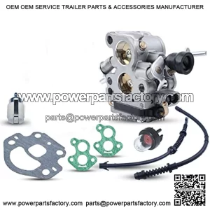 Carburetor Kit For Husqvarna 435 440 435E 440E Jonsared CS410 CS2240 Chainsaw, Carburetor, Fuel Hose, Return Hose, Fuel Filter, Bulb, Carb Gasket, Intake Gasket