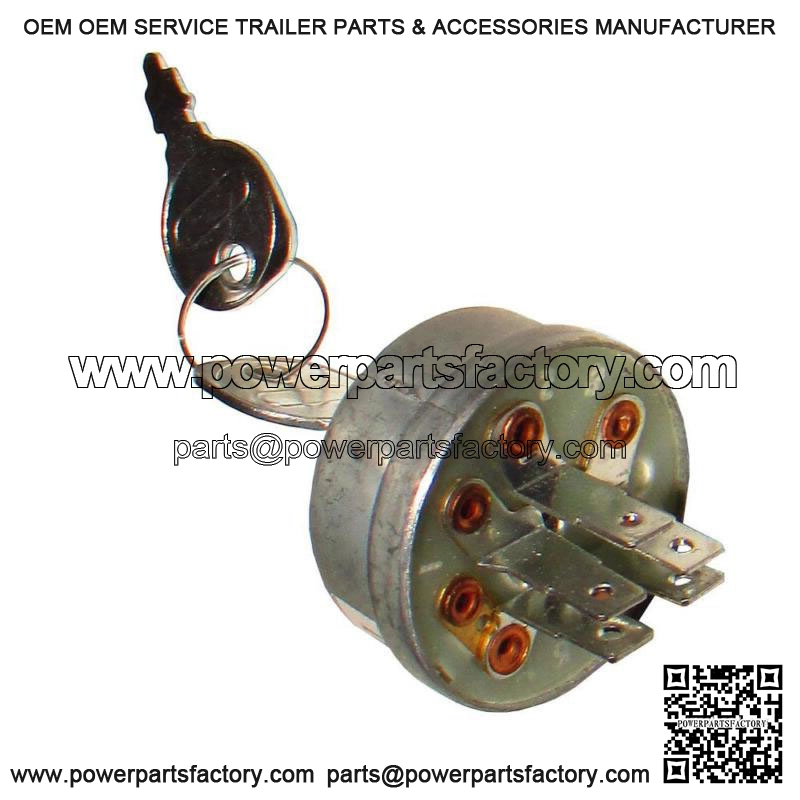 Ignition Key Switch & Keys Fits John Deere 110 112 120 140 200 208 210 212 214 - Image 2