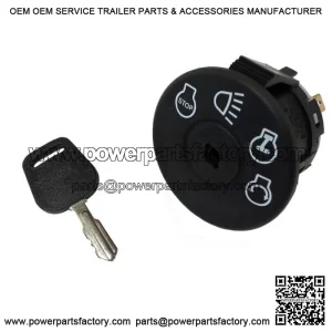 Ignition Key Switch w/ Key Fits John Deere L120 L130 G110 LY18 Lawn Mower Tracto