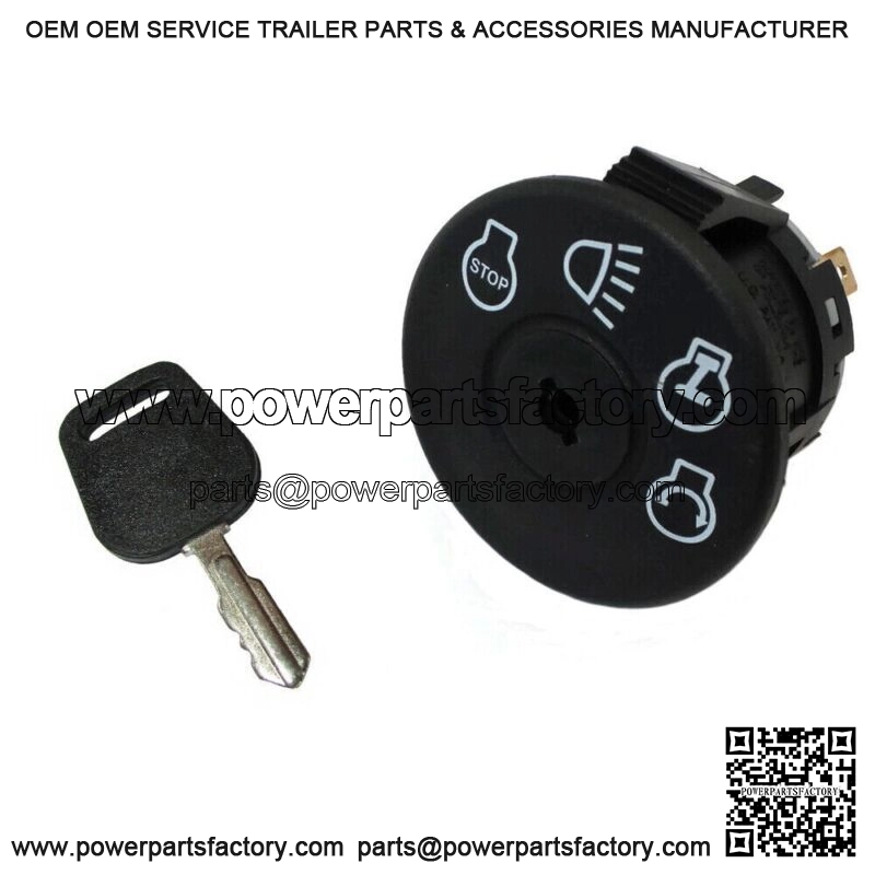 Ignition Key Switch w/ Key Fits John Deere L120 L130 G110 LY18 Lawn Mower Tracto