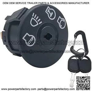Starter Ignition Switch with Key 4-Position 7-Terminals Works with Cub Cadet,Husqvarna,John Deere,MTD Lawn Mower Replace 725-1741,925-1741,532163968,532175566,163968,GY20074,175442