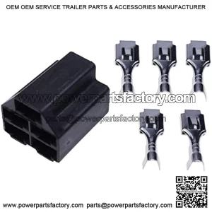 M90206 Ignition Key Switch Connector with Terminals Compatible with John Deere EZTrak Ztrak Quiktrak Gator TCA22740 TCA15075 AM101561