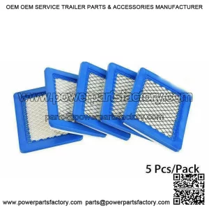 5PCS Air Filter Lawn Mower Filters For Briggs&Stratton 491588 491588s 399959 H/P