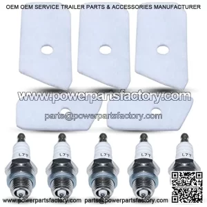 530150253 Air Filter with Spark Plug For Husqvarna 124L 125L 128L 128CD 128LD 128LDX Gas String Trimmer/Brush Cutter