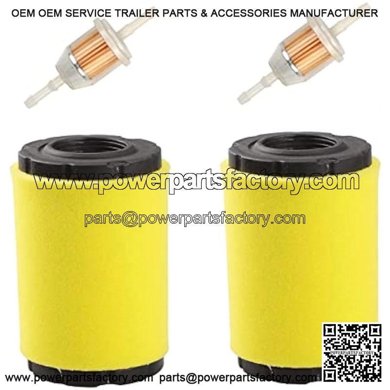 Air Filter for Husqvarna YTA18542 YTA24V48 YTH18542 YTH2348 YTH24V48 YTH24V54 YTA22V46 YTH22V46 Z246 Z254 Mower w/ 17.5hp 19.5hp 20hp 21hp B&S Engine (Pack of 2)