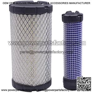 Inner & Outer Air Filters Set M113621 M123378,Air Filter Element Compatible with 1023E 1026R 1200 1720 1725 2030A 2210 2500,Replaces Kawasaki 11013-7029 11013-7048