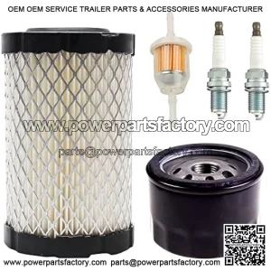 796031 Air Filter Tune Up Kit, Compatible with Briggs and Stratton 591334 492932 696854; John Deere D100 D110 D125 D130; Husqvarna YTH22V46 YTH24V48 YTA22V46; Lawn Mower Oil Filter