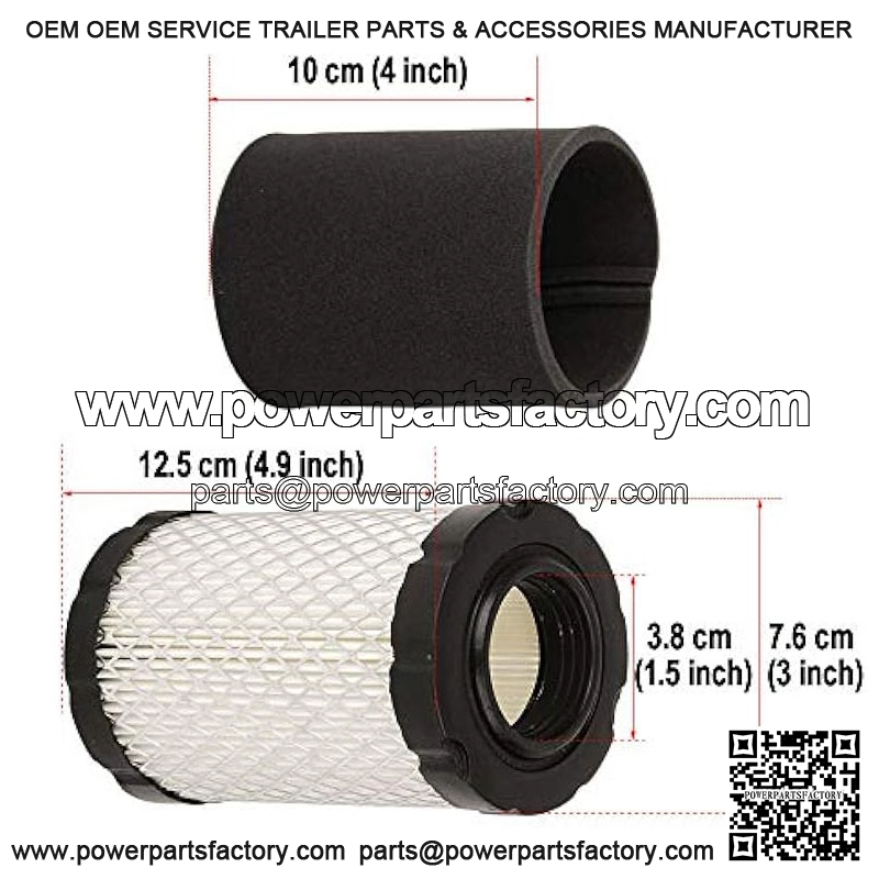 Air Filter Pre Filter Oil Fuel Filter Spark Plug Shut Off Value Tune Up Kit Replacement for 796031 594201 591334 797704 John Deere MIU1303 GY21435 MIU13963 Lawn Mower - Image 2