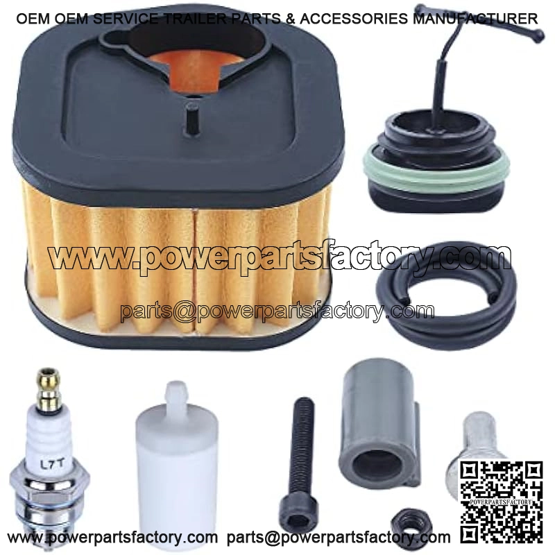 Air Fuel Filter Spark Plug Kit For Husqvarna 385 390 385XP 390XP Chainsaw Parts, 1 x Air Filter, 1 x Fuel Cap, 1 x Catcher, 1 x Spark Plug, 1 x Fuel Line, 1 x Fuel Filter