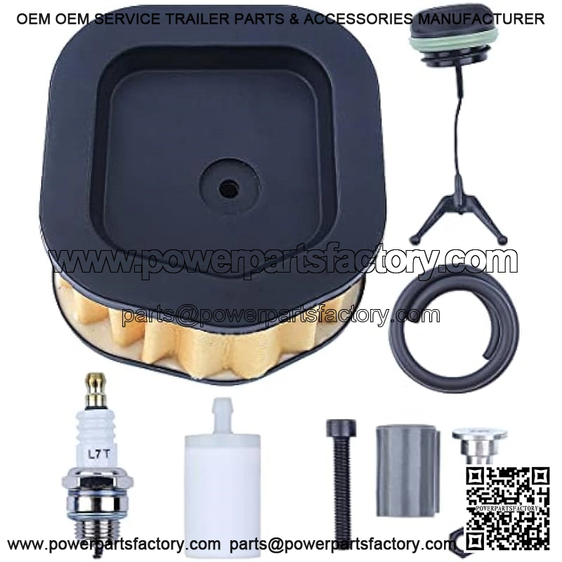 Air Fuel Filter Spark Plug Kit For Husqvarna 385 390 385XP 390XP Chainsaw Parts, 1 x Air Filter, 1 x Fuel Cap, 1 x Catcher, 1 x Spark Plug, 1 x Fuel Line, 1 x Fuel Filter - Image 4