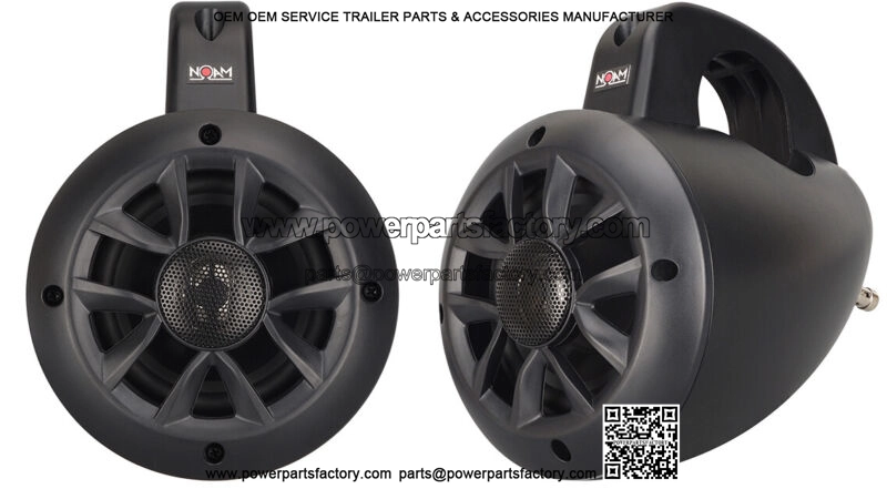 Noam two way Marine waterproof Tower speakers for Utv Rzr Atv Golf Cart (For: John Deere Gator CS)