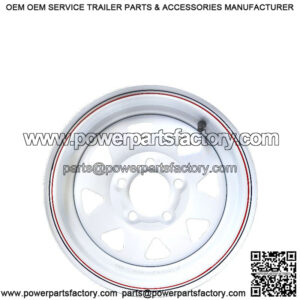 14" 5-Lug Painted Trailer Wheel Rim