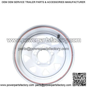 15" 5-Lug Painted Trailer Wheel Rim (5" width)