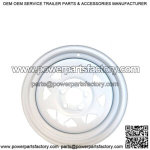 15" 5-Lug Painted Trailer Wheel Rim (6" width)