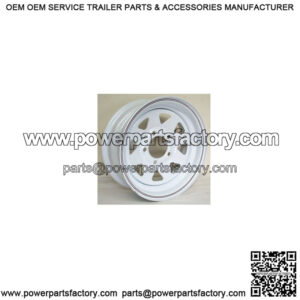 15" 5 on 5 Ptd. Trailer Wheel, 5" Width