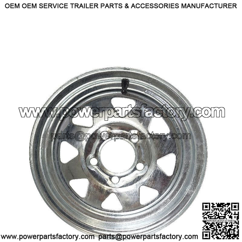 13" 5-Lug Galvanized Trailer Wheel Rim