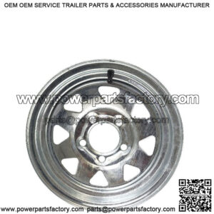 14" 5-Lug Galvanized Trailer Wheel Rim