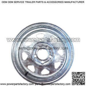 15" 5-Lug Galvanized Trailer Wheel Rim