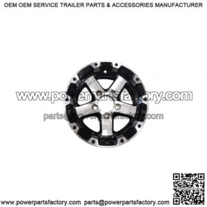 13" Aluminum Spoke w/Black Machined Lip 5-Lug Trailer Wheel (5" Width)