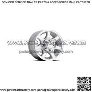 14" Aluminum 7-Star Mag 5-Lug Trailer Wheel Rim (5.5" Width)