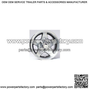 14" Aluminum Black Star 5-Lug Trailer Wheel Rim (6" Width)