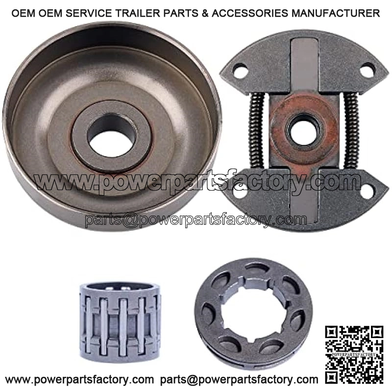 3/8"-7T Clutch Drum Rim Sprocket Needle Bearing Kit For Husqvarna 55 Rancher 50, Clutch Drum, Clutch Assy, Rim Sprocket, Needle Bearing. - Image 2