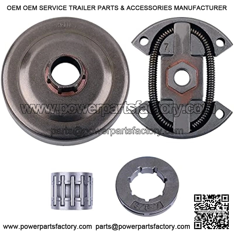 3/8"-7T Clutch Drum Rim Sprocket Needle Bearing Kit For Husqvarna 55 Rancher 50, Clutch Drum, Clutch Assy, Rim Sprocket, Needle Bearing. - Image 3