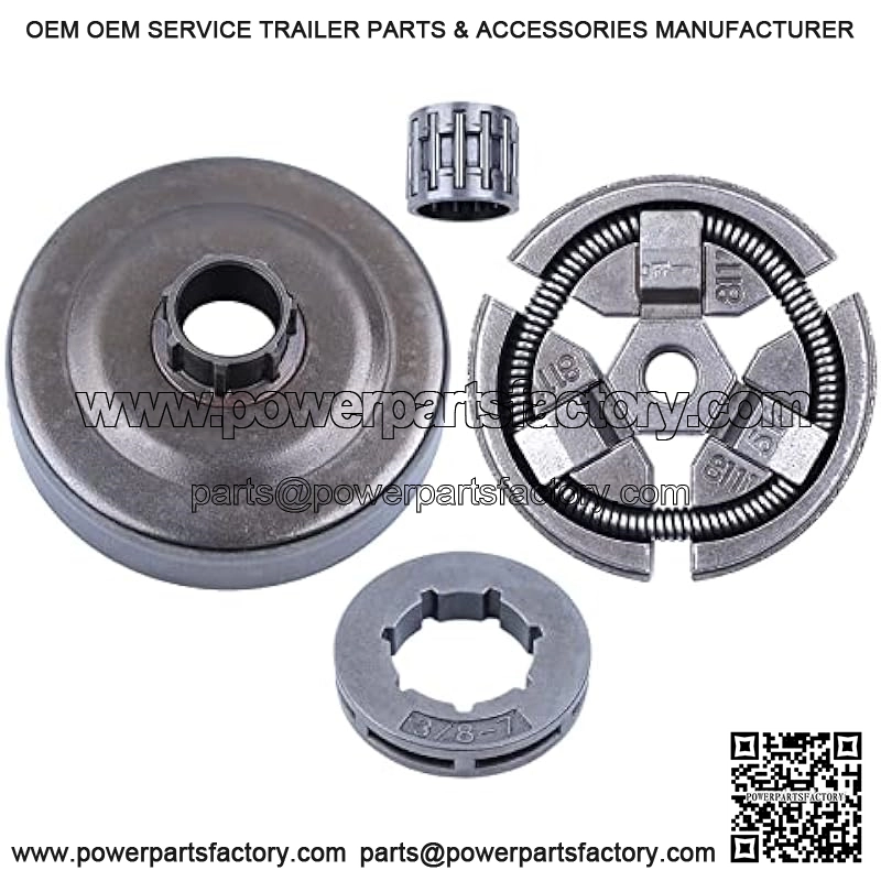 3/8"-7T Clutch Drum Rim Sprocket Kit Fit for Husqvarna 262XP 261 262 254 Chainsaw