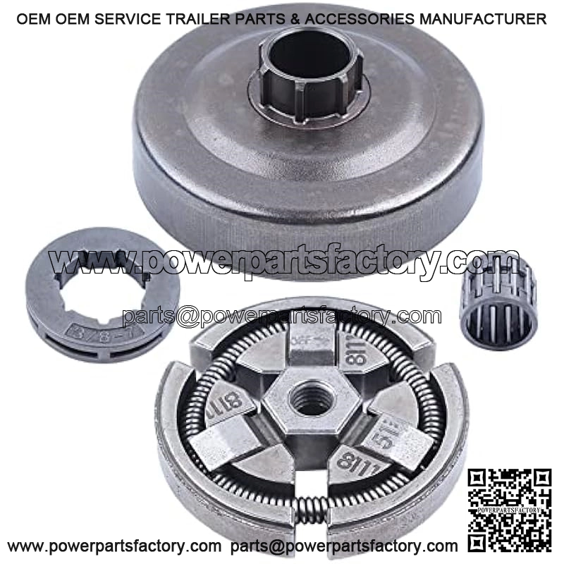 3/8"-7T Clutch Drum Rim Sprocket Kit Fit for Husqvarna 262XP 261 262 254 Chainsaw - Image 2